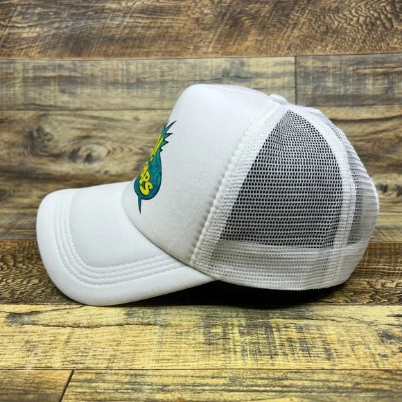 Yo! MTV Raps Mens Trucker Hat White Snapback 1988 Hip Hop Battle Retro TV Cap - Picture 4 of 8